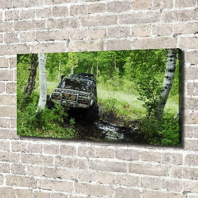 Fotobild Jeep im Wald