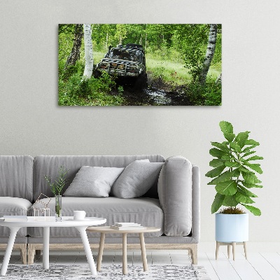 Fotobild Jeep im Wald