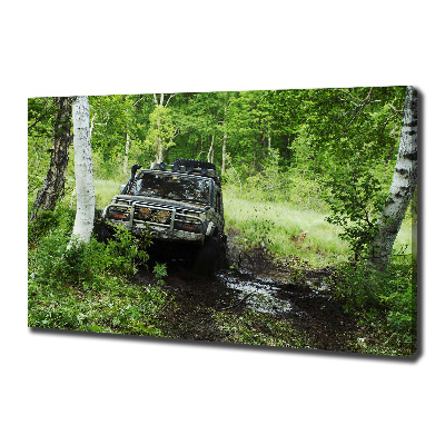 Fotobild Jeep im Wald