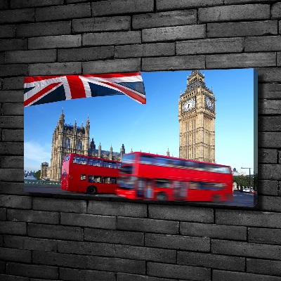 Bild auf leinwand Londoner Bus