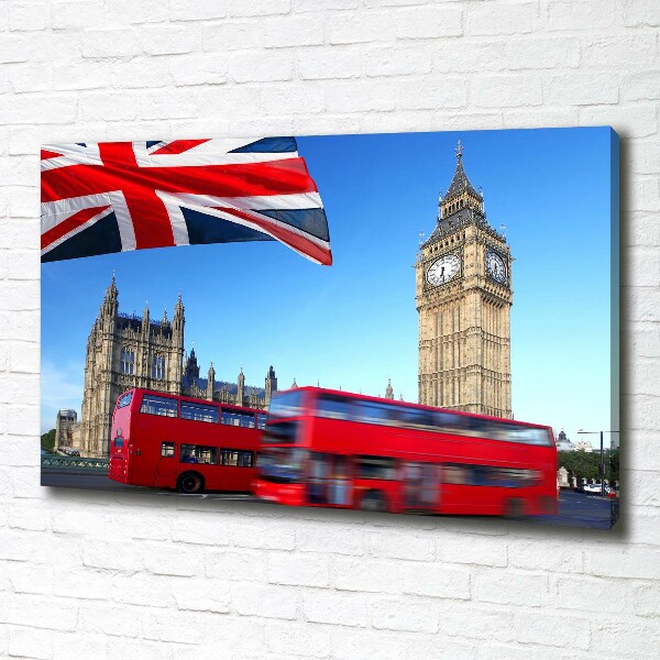 Bild auf leinwand Londoner Bus