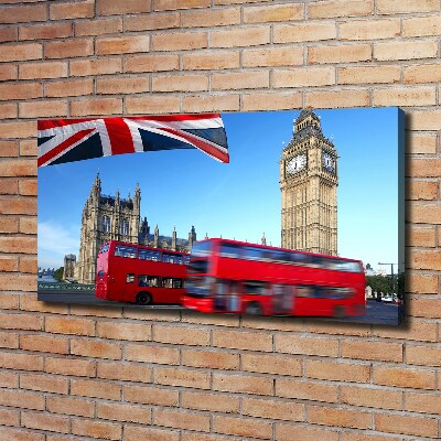 Bild auf leinwand Londoner Bus