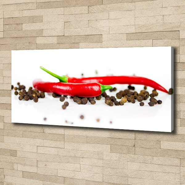 Wandbild Chili und Pfeffer