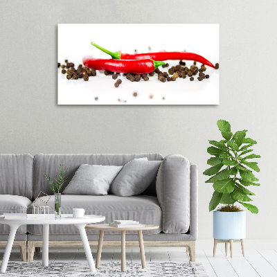 Wandbild Chili und Pfeffer