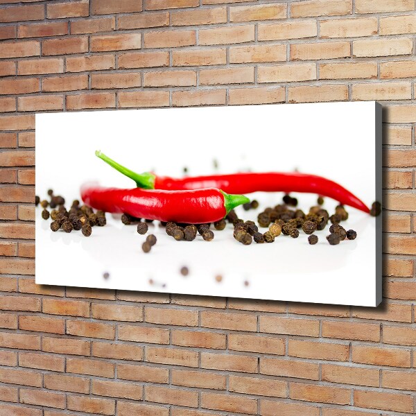 Wandbild Chili und Pfeffer