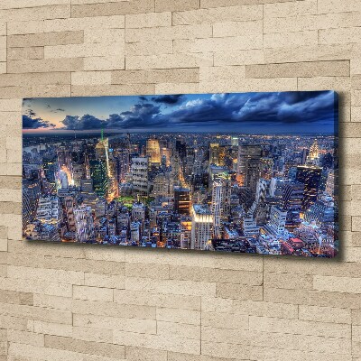 Bild auf leinwand New York aus der Vogelperspektive