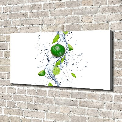 Fotobild Limetten und Wasser