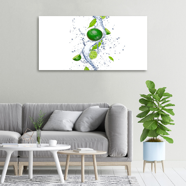 Fotobild Limetten und Wasser