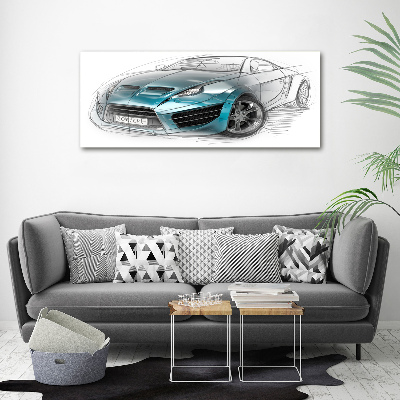 Bild auf leinwand Skizze eines Autos