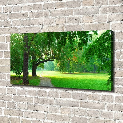 Wandbild Park im Herbst