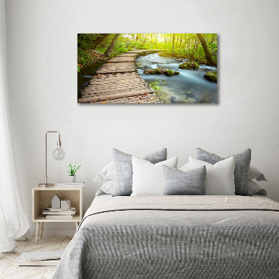 Bild auf leinwand Weg am Fluss