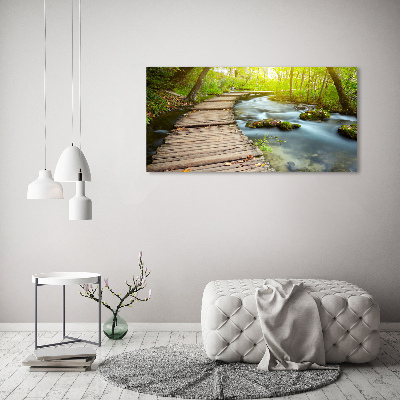 Bild auf leinwand Weg am Fluss