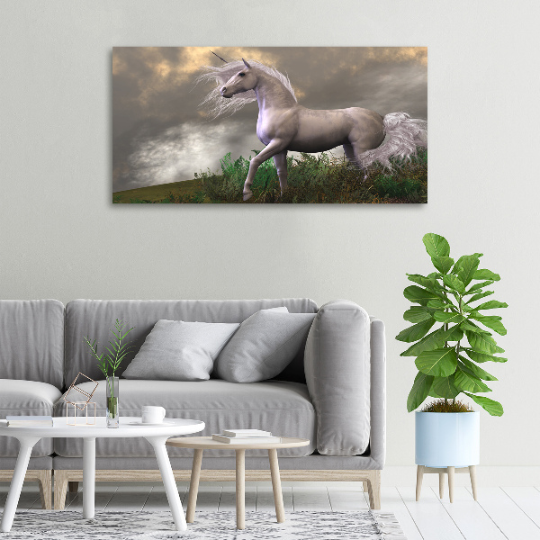 Bild auf leinwand Graues Einhorn