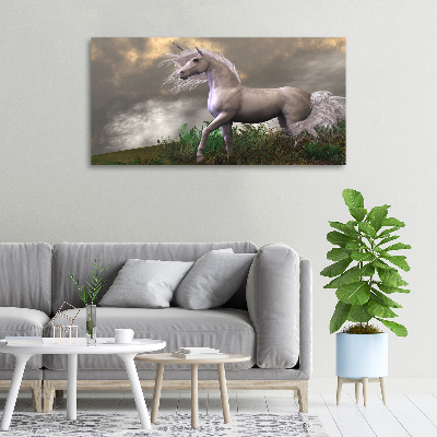Bild auf leinwand Graues Einhorn