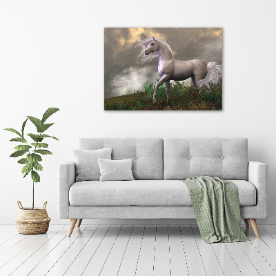 Bild auf leinwand Graues Einhorn