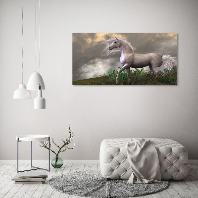 Bild auf leinwand Graues Einhorn