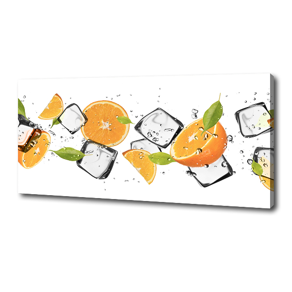 Wandbild Orangen mit Eis