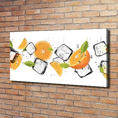 Wandbild Orangen mit Eis