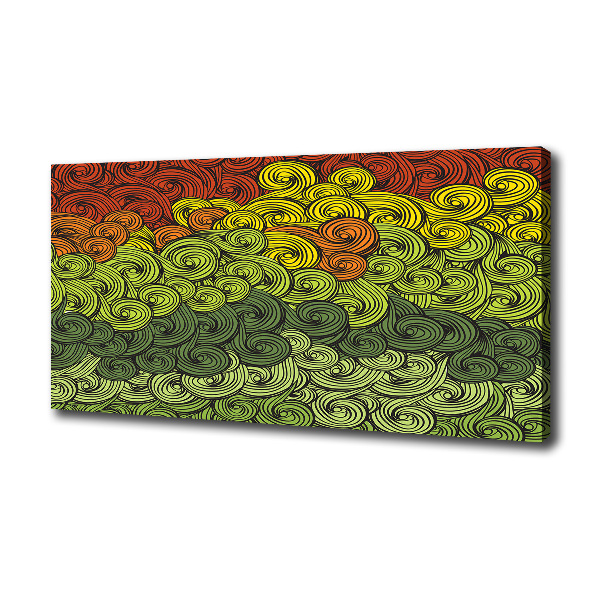 Bild auf leinwand Bunte Wellen