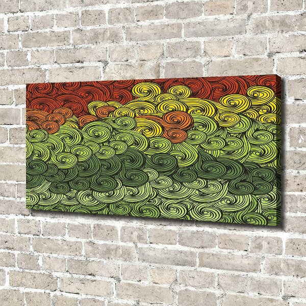 Bild auf leinwand Bunte Wellen