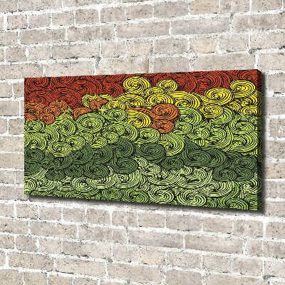 Bild auf leinwand Bunte Wellen