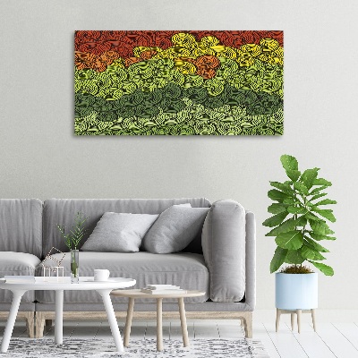 Bild auf leinwand Bunte Wellen