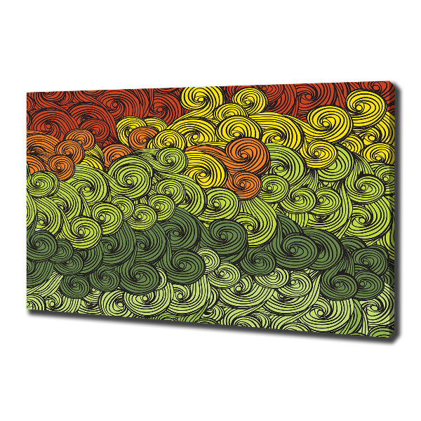 Bild auf leinwand Bunte Wellen