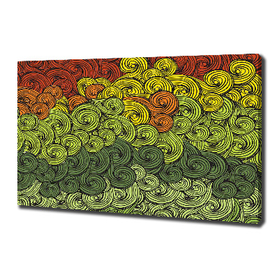 Bild auf leinwand Bunte Wellen