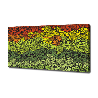 Bild auf leinwand Bunte Wellen