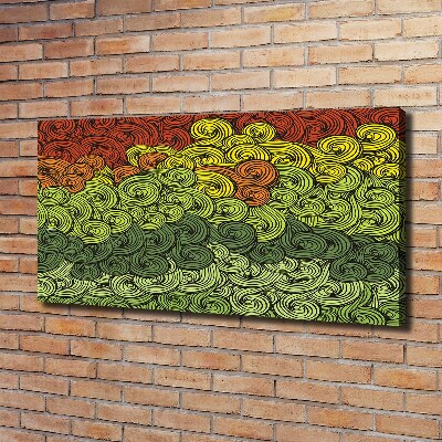 Bild auf leinwand Bunte Wellen