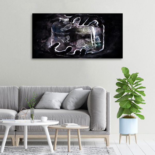 Wandbild Schmetterlinge im Glas