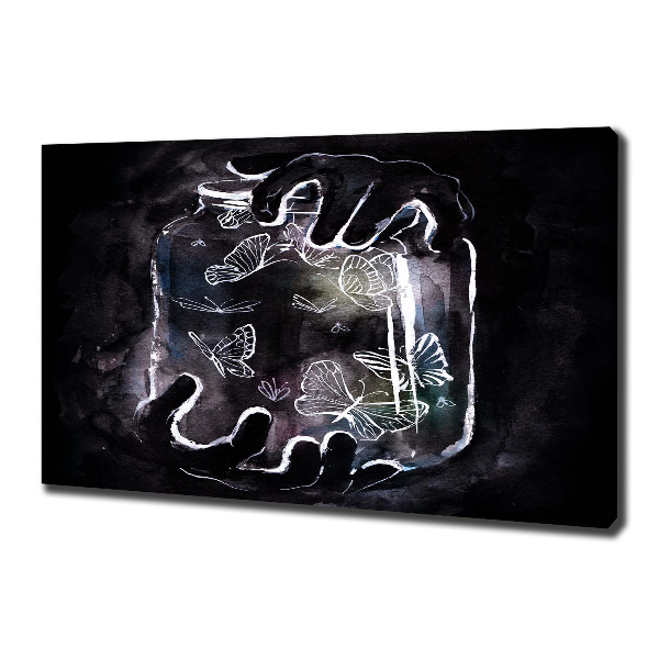 Wandbild Schmetterlinge im Glas