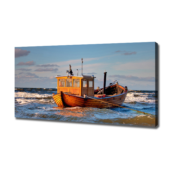 Wandbild Fischerboot
