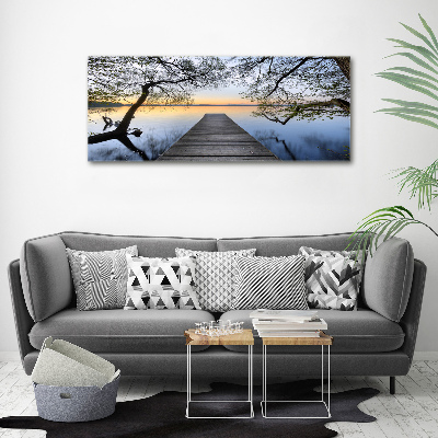 Wandbild Pier am See