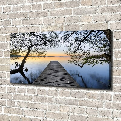 Wandbild Pier am See