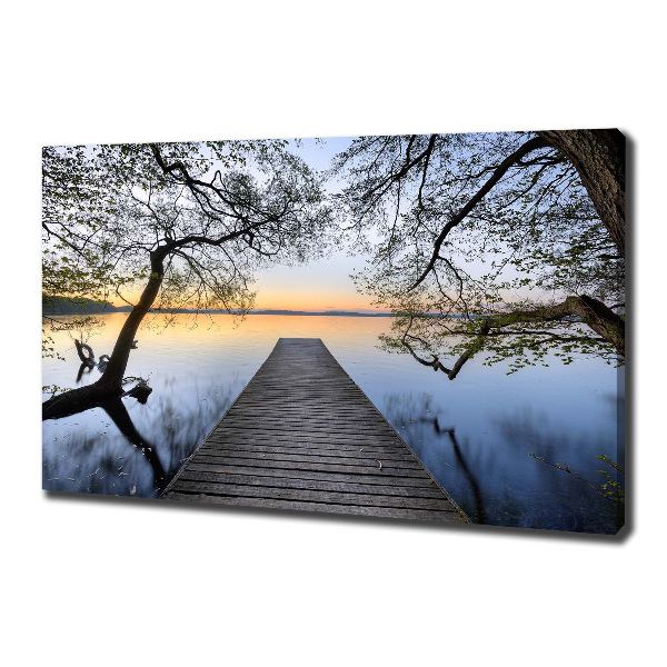 Wandbild Pier am See