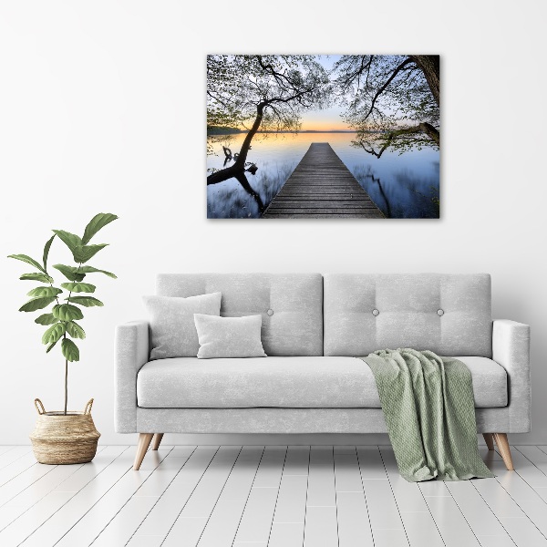 Wandbild Pier am See