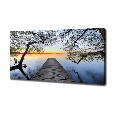 Wandbild Pier am See