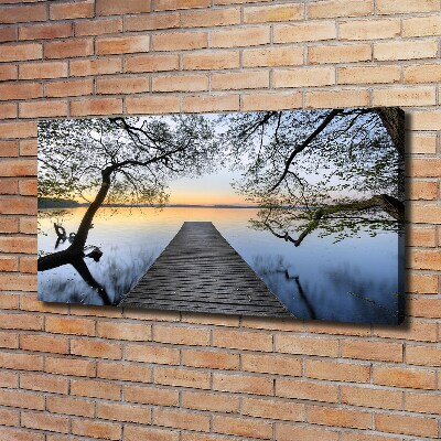 Wandbild Pier am See