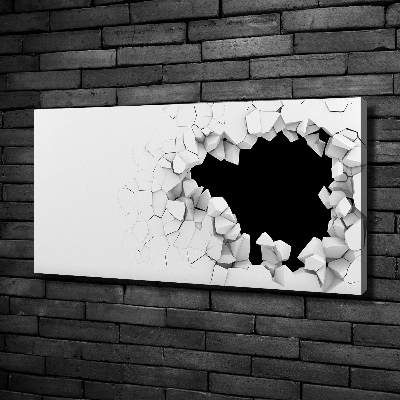 Wandbild Loch in der Wand