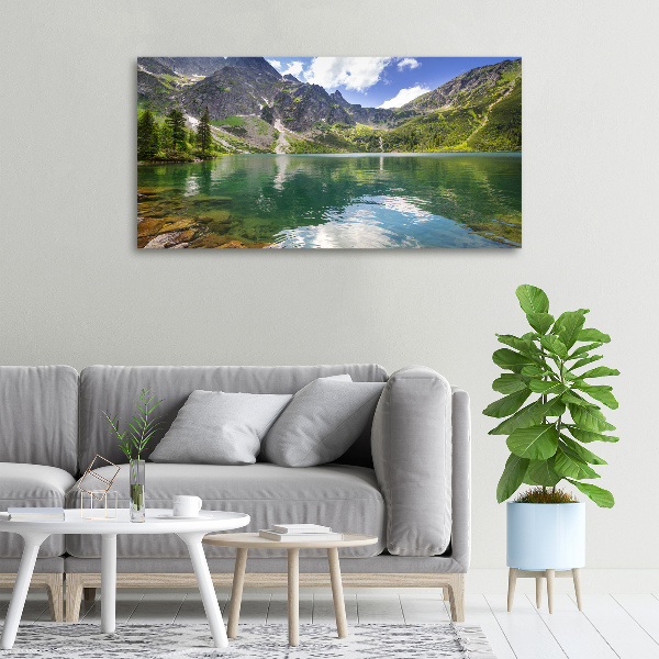 Bild auf leinwand Das Meeresauge der Tatra-Berge