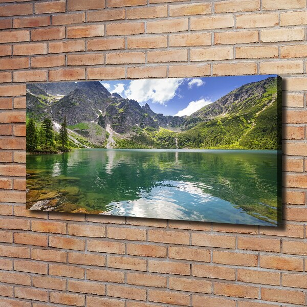 Bild auf leinwand Das Meeresauge der Tatra-Berge