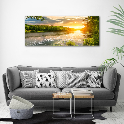 Fotobild Dämmerung am Fluss