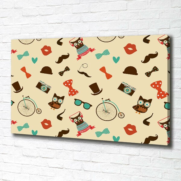 Fotobild Hipster-Eulen