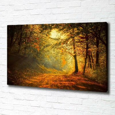 Wandbild Wald im Herbst