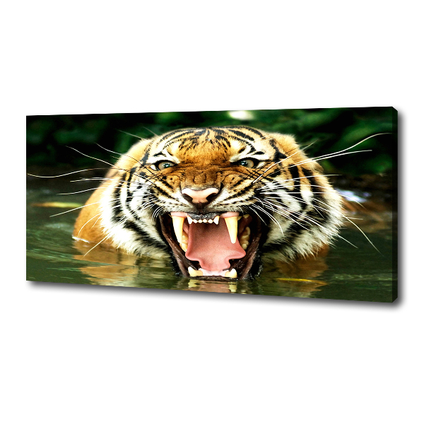 Wandbild Brüllender Tiger