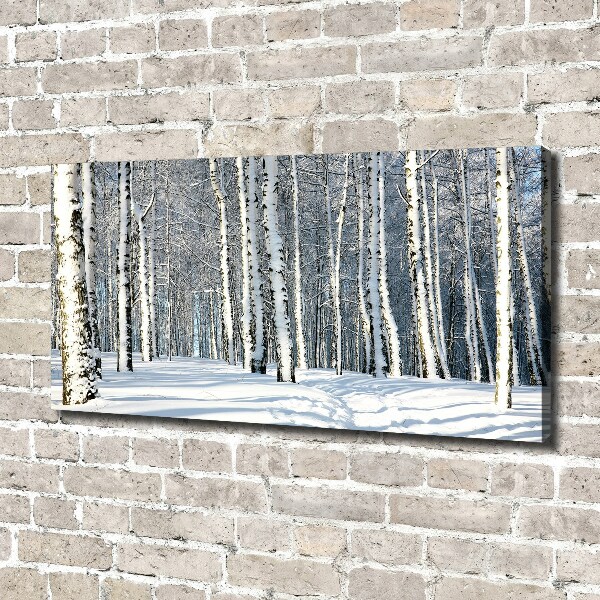 Wandbild Wald im Winter