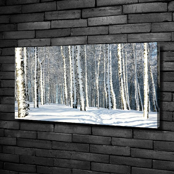 Wandbild Wald im Winter