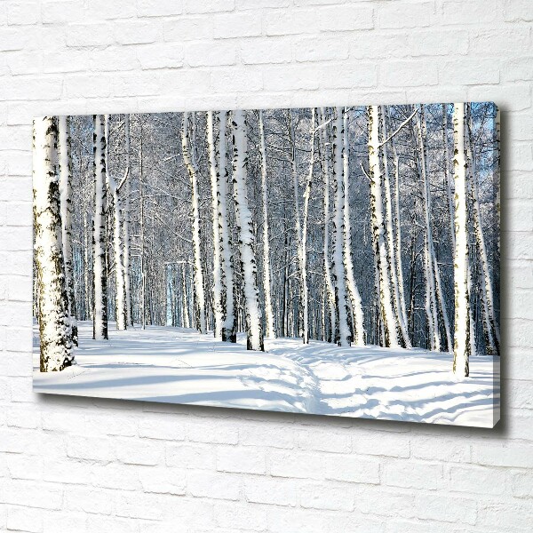 Wandbild Wald im Winter