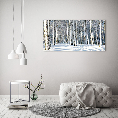 Wandbild Wald im Winter